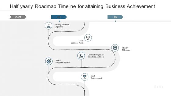 Half Yearly Roadmap Timeline For Attaining Business Achievement Download