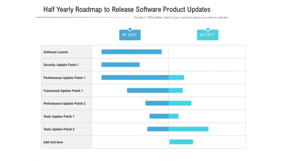 Half Yearly Roadmap To Release Software Product Updates Demonstration