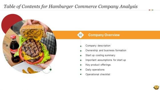 Hamburger Commerce Company Analysis Ppt PowerPoint Presentation Complete Deck With Slides