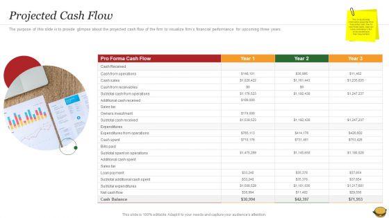Hamburger Commerce Company Analysis Projected Cash Flow Mockup PDF Hamburger Commerce Company Analysis Projected Cash Flow Mockup PDF