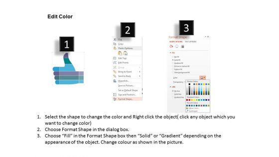 Hand With Thumb Up Infographic Layout Powerpoint Templates