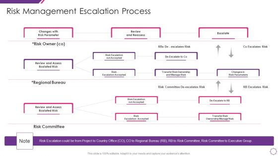 Handle Project Escalations Risk Management Escalation Process Ppt Show Elements PDF