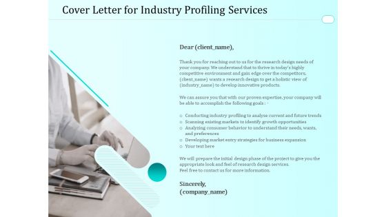Handling Industry Analysis Cover Letter For Industry Profiling Services Professional PDF