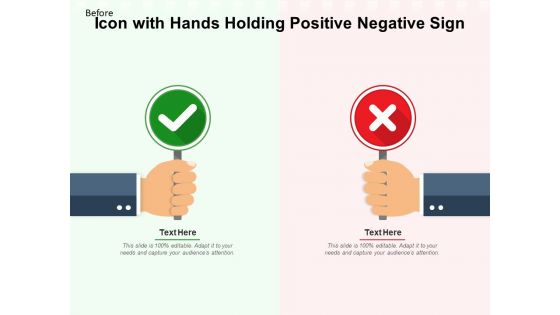 Hands Holding True And False Sign Vector Icon Ppt PowerPoint Presentation Show Background Designs PDF