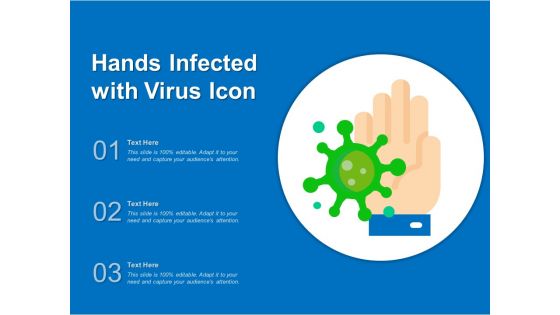 Hands Infected With Virus Icon Ppt PowerPoint Presentation File Background PDF