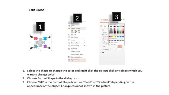 Hands Puzzle Diagram For Team Strategy Powerpoint Template