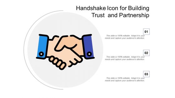 Handshake Icon For Building Trust And Partnership Ppt PowerPoint Presentation Inspiration Guide PDF