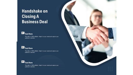 Handshake On Closing A Business Deal Ppt PowerPoint Presentation Styles Example