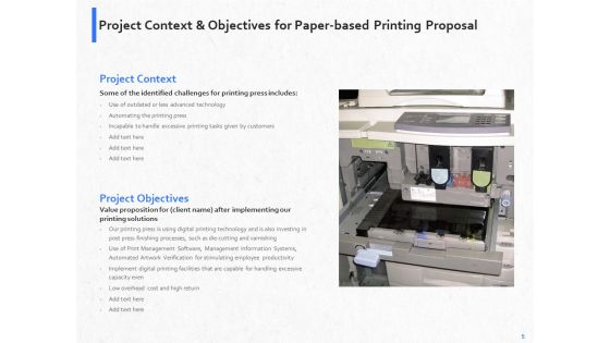 Hardbound Printing Proposal Ppt PowerPoint Presentation Complete Deck With Slides