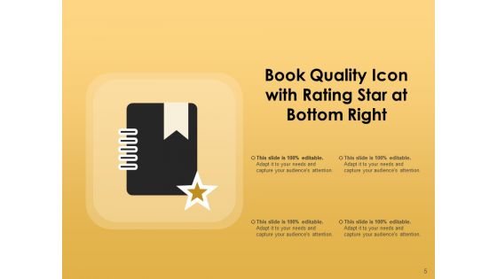 Hardcover Quality Tag Middle Book Quality Ppt PowerPoint Presentation Complete Deck