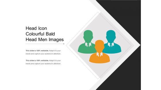 Head Icon Colourful Bald Head Men Images Ppt PowerPoint Presentation Gallery Rules PDF