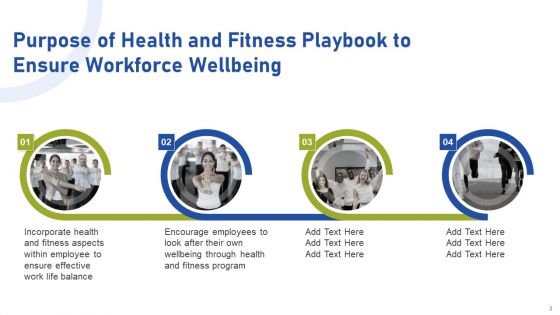 Health And Fitness Playbook To Ensure Workforce Wellbeing Ppt PowerPoint Presentation Complete Deck With Slides