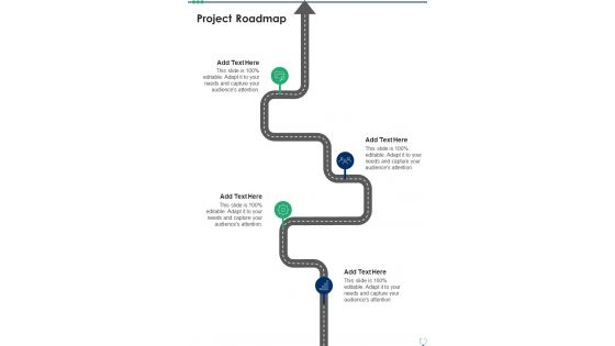 Health And Medication Proposal Project Roadmap One Pager Sample Example Document Health And Medication Proposal Project Roadmap One Pager Sample Example Document