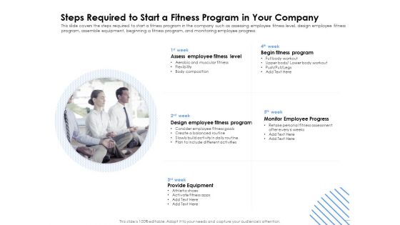 Health Steps Required To Start A Fitness Program In Your Company Ppt Layouts Template PDF