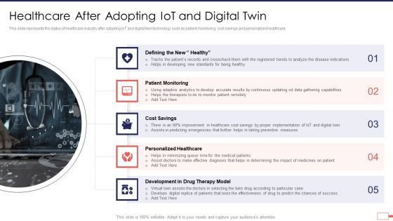 Healthcare After Adopting Iot And Digital Twin Sample PDF Guidelines PDF