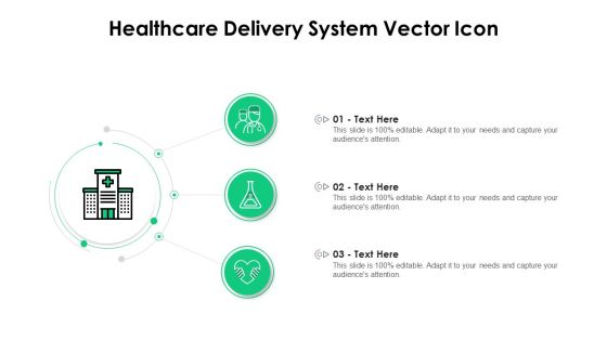 healthcare delivery system vector icon elements pdf