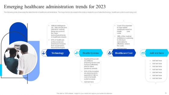 Healthcare Management Overview Trends Stats And Operational Areas Ppt PowerPoint Presentation Complete Deck With Slides