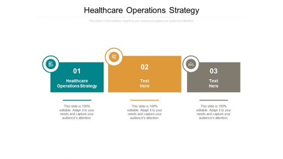 Healthcare Operations Strategy Ppt PowerPoint Presentation Portfolio Demonstration Cpb