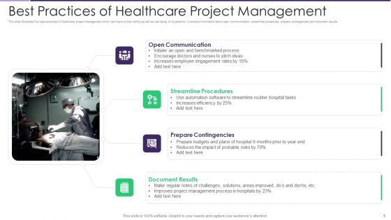 Healthcare Project Management Ppt PowerPoint Presentation Complete Deck With Slides