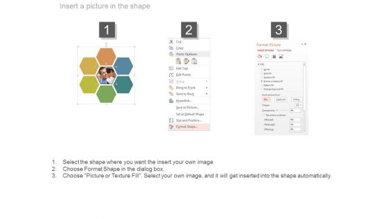 Hexagonal Business Vision Infographic Chart Powerpoint Slides