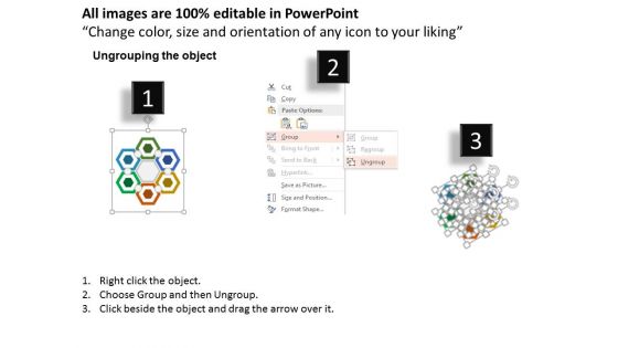 Hexagonal Infographic For Integration Strategy Powerpoint Template