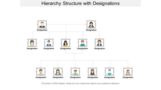 Hierarchy Structure With Designations Ppt PowerPoint Presentation Gallery Format Ideas