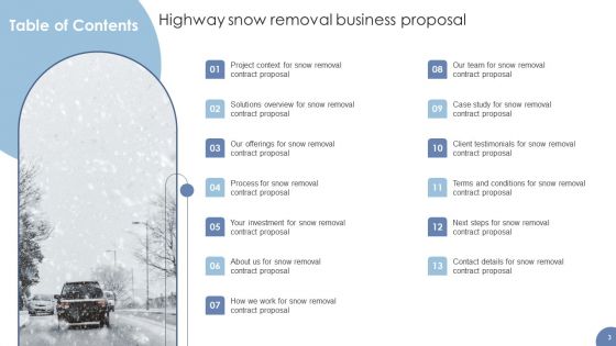 Highway Snow Removal Business Proposal Ppt PowerPoint Presentation Complete Deck With Slides