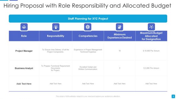 Hiring Proposal Ppt PowerPoint Presentation Complete With Slides