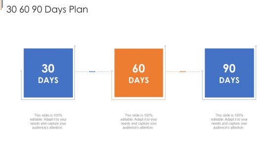 His Capital Funding Elevator 30 60 90 Days Plan Pictures PDF
