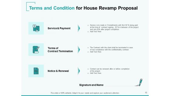 Home Remodeling Proposal Ppt PowerPoint Presentation Complete Deck With Slides