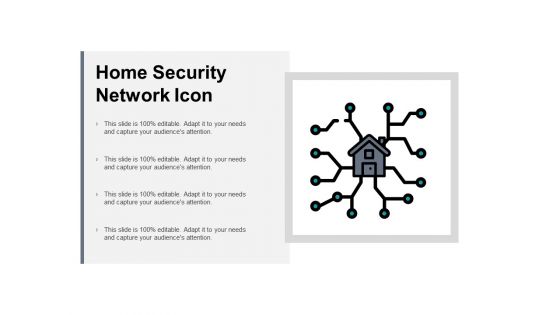 Home Security Network Icon Ppt PowerPoint Presentation Portfolio Ideas