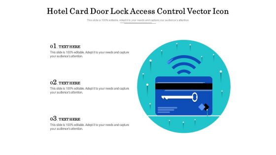 Hotel Card Door Lock Access Control Vector Icon Ppt PowerPoint Presentation File Icon PDF