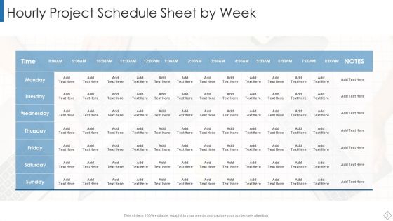 Hourly Schedule Ppt PowerPoint Presentation Complete Deck With Slides
