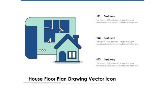 House Floor Plan Drawing Vector Icon Ppt PowerPoint Presentation Graphics PDF