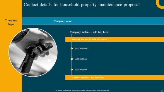 Household Property Maintenance Proposal Ppt PowerPoint Presentation Complete Deck With Slides