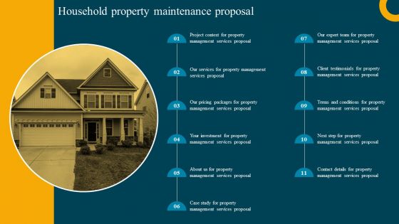 Household Property Maintenance Proposal Professional PDF Household Property Maintenance Proposal Professional PDF