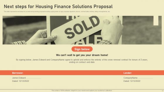 Housing Finance Solutions Proposal Ppt PowerPoint Presentation Complete Deck With Slides