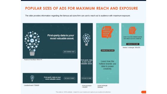 How Increase Sales Conversions Retargeting Strategies Popular Sizes Of ADS For Maximum Reach And Exposure Summary PDF