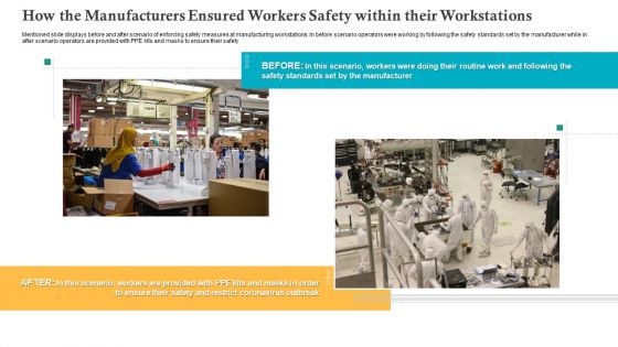 How The Manufacturers Ensured Workers Safety Within Their Workstations Ppt Infographics Graphics Design PDF