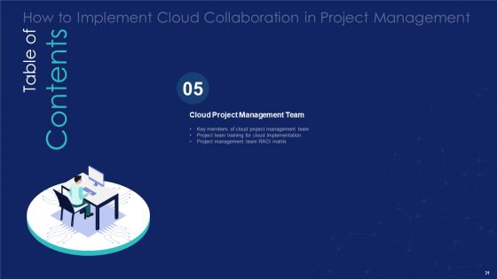 How To Implement Cloud Collaboration In Project Management Ppt PowerPoint Presentation Complete Deck With Slides