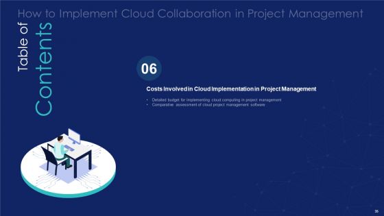 How To Implement Cloud Collaboration In Project Management Ppt PowerPoint Presentation Complete Deck With Slides