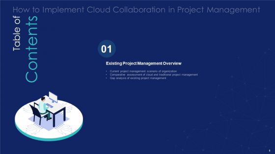 How To Implement Cloud Collaboration In Project Management Ppt PowerPoint Presentation Complete Deck With Slides