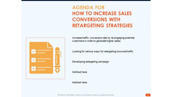 How To Increase Sales Conversions With Retargeting Strategies Ppt PowerPoint Presentation Complete Deck With Slides
