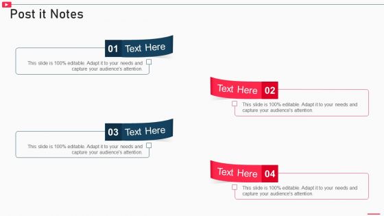 How To Promote Business Using Youtube Marketing Post It Notes Structure PDF