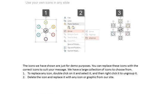 Hub And Spokes Chart For Global Business Planning Powerpoint Slides