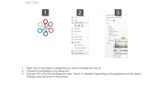 Hub And Spokes Diagram For Business Agenda Powerpoint Slides