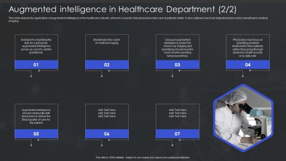 Human Augmented Machine Learning IT Augmented Intelligence In Healthcare Department Formats PDF