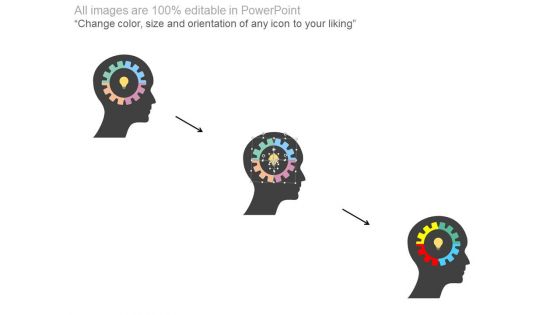 Human Brain With Gear And Bulb Inside Powerpoint Template