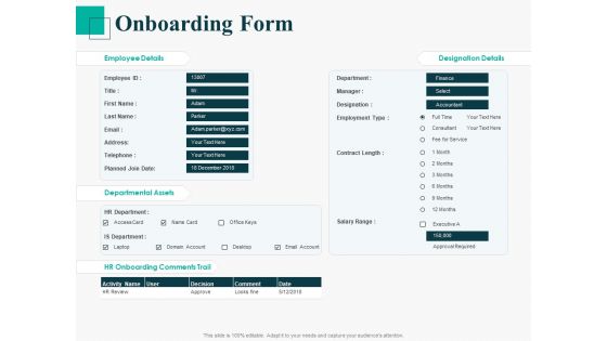 Human Capital Management Procedure Onboarding Form Ppt Gallery Deck PDF Human Capital Management Procedure Onboarding Form Ppt Gallery Deck PDF