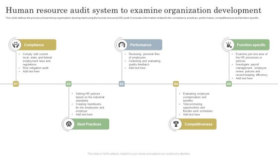 Human Resource Audit System To Examine Organization Development Formats PDF